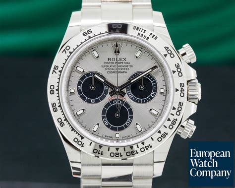 rolex 116509 cosmograph daytona 18k white gold with steel dial|rolex 116509 seat belt.